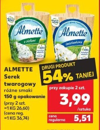 Kaufland Almette Serek twarogowy 150g oferta