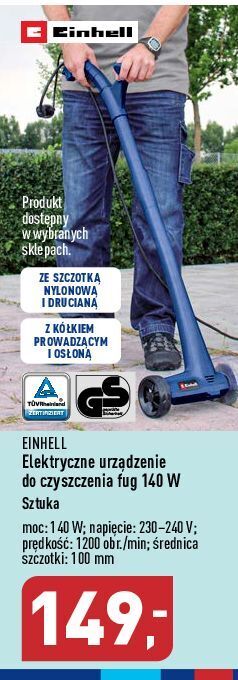 Urządzenie do czyszczenia fug 140 w einhell