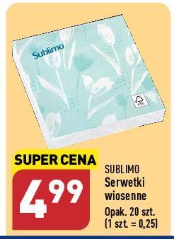 ALDI Serwetki sublimo oferta