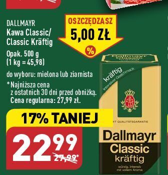 ALDI Kawa dallmayr classic oferta