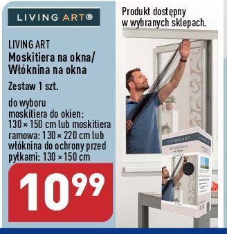 Moskitiera na okno 130 x 220 cm living art