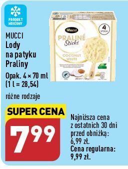 ALDI Praliny biała czekolada z kokosem mucci oferta