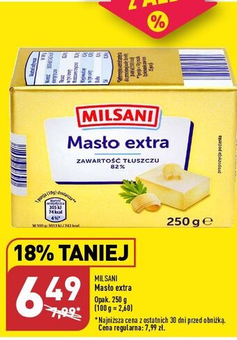 ALDI Masło extra milsani oferta