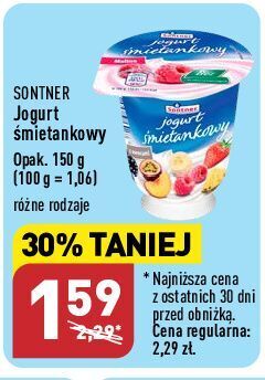 ALDI Jogurt śmietankowy z owocami sontner oferta