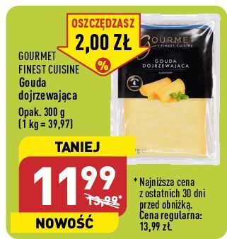 ALDI Ser gouda gourmet finest cuisine oferta