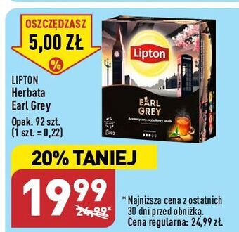 ALDI Herbata earl grey lipton special collection oferta