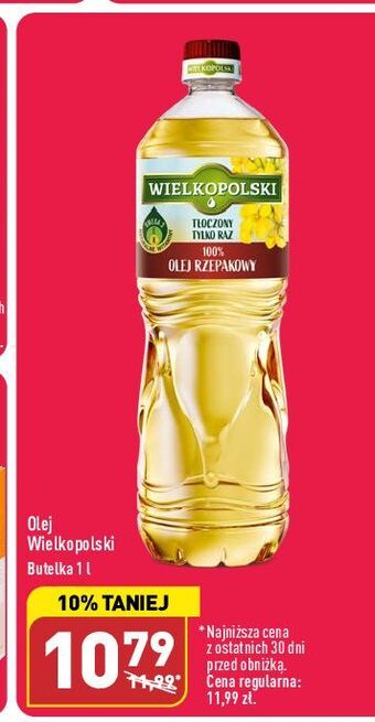 ALDI Olej wielkopolski rzepakowy oferta