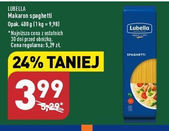 ALDI Makaron spaghetti lubella oferta