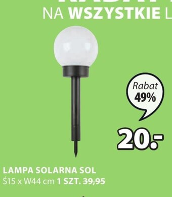 JYSK Lampa solarna jysk oferta