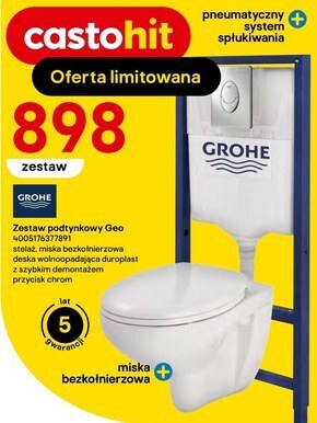 Castorama Zestaw podtynkowy grohe oferta