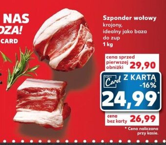 Kaufland Szponder wołowy 1kg oferta