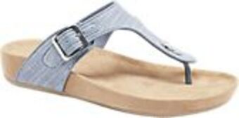 Deichmann Niebieskie klapki damskie graceland typu japonki oferta