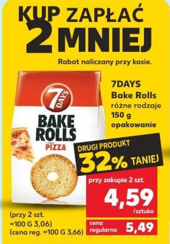 Kaufland 7Days Bake Rolls 150g oferta