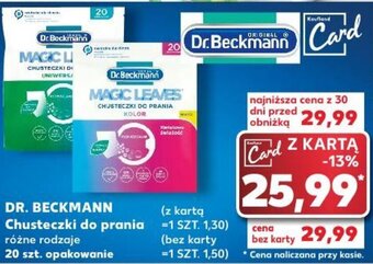 Kaufland Dr. Beckmann Chusteczki do prania 20szt. oferta