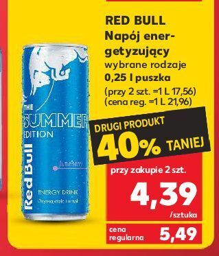 Kaufland Napój energetyczny juneberry red bull the summer edition oferta