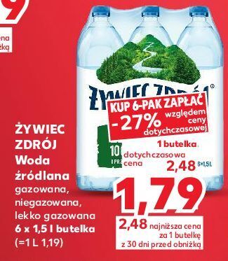 Kaufland Woda niegazowana żywiec zdrój oferta