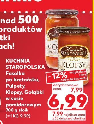 Kaufland Klopsiki kuchnia staropolska oferta