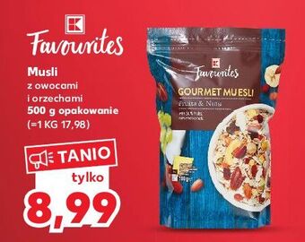 Kaufland Musli z owocami i orzechami k-classic favourites oferta