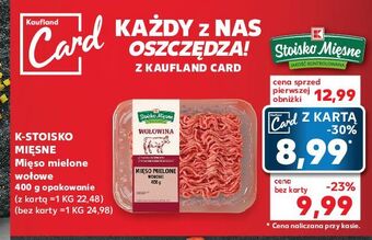 Kaufland Mięso mielone wołowe stoisko mięsne oferta