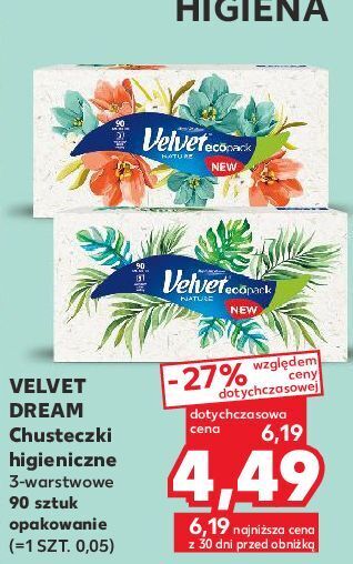 Kaufland Chusteczki uniwersalne velvet nature oferta