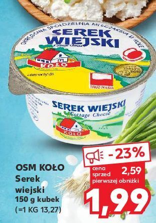 Kaufland Serek wiejski osm koło oferta