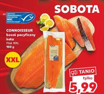 Kaufland Łosoś pacyficzny filet ze skórą connoisseur oferta