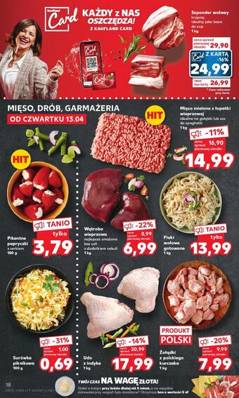 Kaufland Szponder wołowy oferta