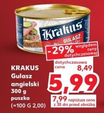 Kaufland Krakus gulasz angielski 300g oferta