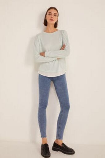 Springfield Two-material pearls t-shirt oferta