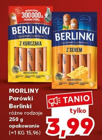 Kaufland Morliny Parówki Berlinki 250g oferta