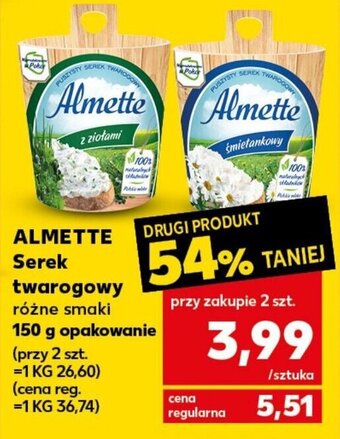Kaufland Almette serek twarogowy 150g oferta