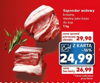 Kaufland Szponder wołowy 1kg oferta