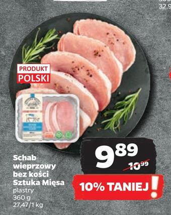 Netto Schab wieprzowy bez kości sztuka mięsa oferta