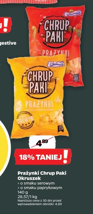Netto Prażynki chrup paki okruszek oferta