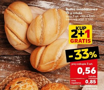Kaufland Bułka śniadaniowa 70g oferta