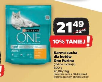 Netto Karma sucha dla kotów one purina oferta