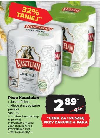 Netto Piwo kasztelan oferta