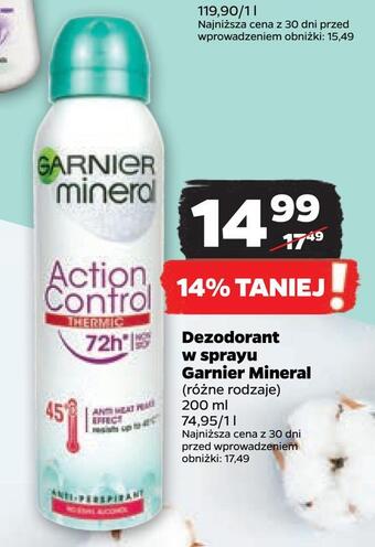 Netto Dezodorant w sprayu garnier mineral oferta