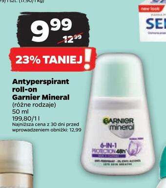 Netto Antyperspirant roll-on garnier mineral oferta