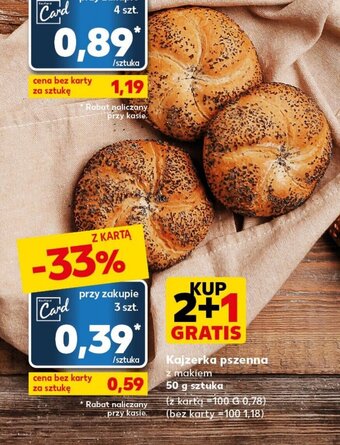 Kaufland Kajzerka pszenna 50g oferta