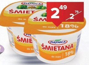 Spiżarnia Smakosza Piątnica śmietana do zupy 18% 200 g oferta