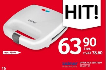 Selgros Opiekacz zelmer oferta