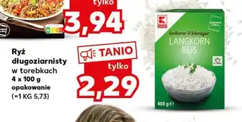 Kaufland Kaufland Ryż długoziarnisty 4x100g oferta