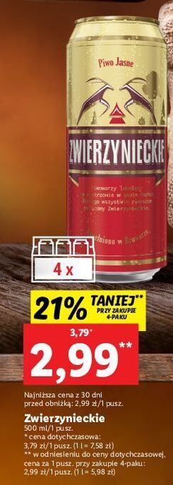Lidl Piwo zwierzynieckie oferta