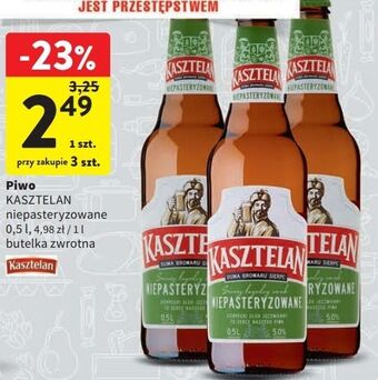 Intermarche Piwo kasztelan niepasteryzowane oferta