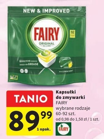 Intermarche Tabletki do zmywarek lemon fairy all in 1 oferta