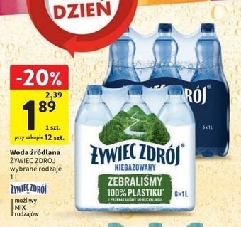 Intermarche Woda mocny gaz żywiec zdrój oferta