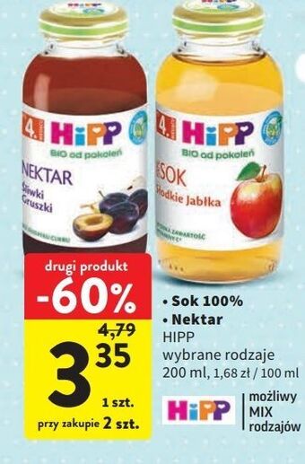 Intermarche Sok słodkie jabłka hipp oferta