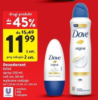 Intermarche Dezodorant dove original oferta