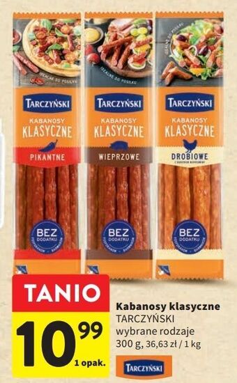 Intermarche Kabanosy wieprzowe tarczyński kabanos klasyczny oferta